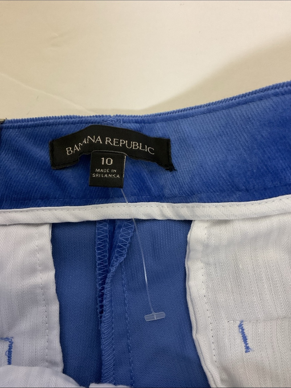 Banana Republic women’s blue Ryan Blue Slim straight fit corduroy pants - Picture 6 of 10
